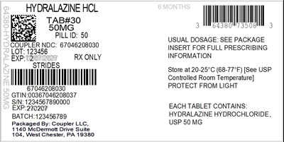Label (64380 735 08 Hydralazine 50mg 67046 2080 30)